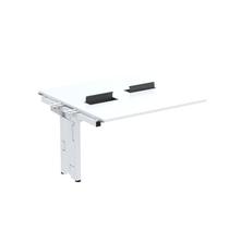 Complemento de Mesa Plataforma para Coworking para 2 Pessoas 130x120 130cm Industrial Branco