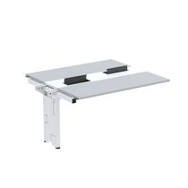 Complemento de Mesa Plataforma para Coworking para 2 Pessoas 130x120 130cm Industrial Cinza E Branco Complemento de Mesa Plataforma para Coworking para 2 Pessoas 130x120 130cm Industrial Cinza E Branco