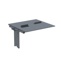 Complemento de Mesa Plataforma para Coworking para 2 Pessoas 130x120 130cm Industrial Grafito