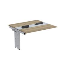 Complemento de Mesa Plataforma para Coworking para 2 Pessoas 130x120 130cm Industrial Noce Naturalle E Cinza Complemento de Mesa Plataforma para Coworking para 2 Pessoas 130x120 130cm Industrial Noce Naturalle E Cinza