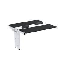 Complemento de Mesa Plataforma para Coworking para 2 Pessoas 130x120 130cm Industrial Preto E Branco Complemento de Mesa Plataforma para Coworking para 2 Pessoas 130x120 130cm Industrial Preto E Branco