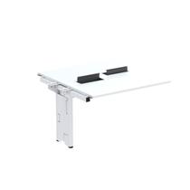 Complemento de Mesa Plataforma para Coworking para 2 Pessoas 130x140 130cm Industrial Branco Complemento de Mesa Plataforma para Coworking para 2 Pessoas 130x140 130cm Industrial Branco