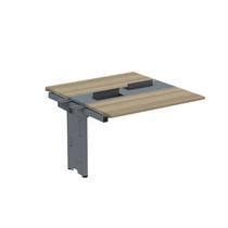 Complemento de Mesa Plataforma para Coworking para 2 Pessoas 130x140 130cm Industrial Noce Naturalle E Grafito Complemento de Mesa Plataforma para Coworking para 2 Pessoas 130x140 130cm Industrial Noce Naturalle E Grafito