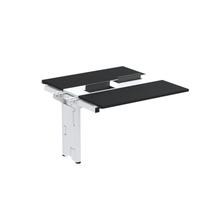 Complemento de Mesa Plataforma para Coworking para 2 Pessoas 130x140 130cm Industrial Preto E Branco Complemento de Mesa Plataforma para Coworking para 2 Pessoas 130x140 130cm Industrial Preto E Branco
