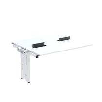 Complemento de Mesa Plataforma para Coworking para 2 Pessoas 140x120 140cm Industrial Branco