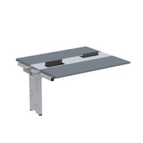 Complemento de Mesa Plataforma para Coworking para 2 Pessoas 140x120 140cm Industrial Grafito E Cinza Complemento de Mesa Plataforma para Coworking para 2 Pessoas 140x120 140cm Industrial Grafito E Cinza
