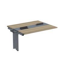 Complemento de Mesa Plataforma para Coworking para 2 Pessoas 140x120 140cm Industrial Noce Naturalle E Grafito