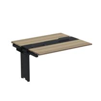 Complemento de Mesa Plataforma para Coworking para 2 Pessoas 140x120 140cm Industrial Noce Naturalle E Preto Complemento de Mesa Plataforma para Coworking para 2 Pessoas 140x120 140cm Industrial Noce Naturalle E Preto