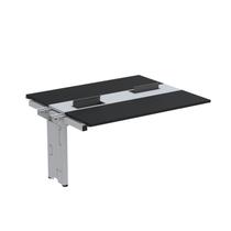Complemento de Mesa Plataforma para Coworking para 2 Pessoas 140x120 140cm Industrial Preto E Cinza