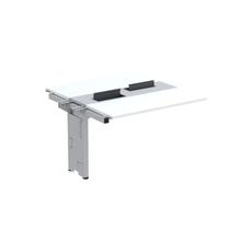 Complemento de Mesa Plataforma para Coworking para 2 Pessoas 140x140 140cm Industrial Branco E Cinza Complemento de Mesa Plataforma para Coworking para 2 Pessoas 140x140 140cm Industrial Branco E Cinza