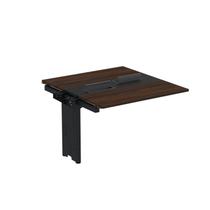 Complemento de Mesa Plataforma para Coworking para 2 Pessoas 140x140 140cm Industrial Nogueira Casablanca e Branco Bege