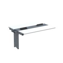 Complemento de Mesa Plataforma para Coworking para 2 Pessoas 150x120 150cm Industrial Branco E Cinza Complemento de Mesa Plataforma para Coworking para 2 Pessoas 150x120 150cm Industrial Branco E Cinza