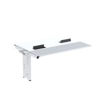 Complemento de Mesa Plataforma para Coworking para 2 Pessoas 150x120 150cm Industrial Branco