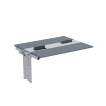 Complemento de Mesa Plataforma para Coworking para 2 Pessoas 150x120 150cm Industrial Grafito E Cinza Complemento de Mesa Plataforma para Coworking para 2 Pessoas 150x120 150cm Industrial Grafito E Cinza