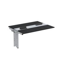 Complemento de Mesa Plataforma para Coworking para 2 Pessoas 150x120 150cm Industrial Preto e Cinza
