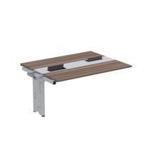 Complemento de Mesa Plataforma para Coworking para 2 Pessoas 150x120 150cm Industrial Walnut E Cinza Complemento de Mesa Plataforma para Coworking para 2 Pessoas 150x120 150cm Industrial Walnut E Cinza