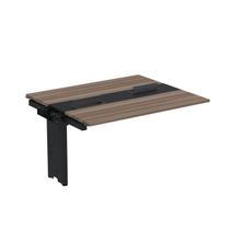 Complemento de Mesa Plataforma para Coworking para 2 Pessoas 150x120 150cm Industrial Walnut E Preto Complemento de Mesa Plataforma para Coworking para 2 Pessoas 150x120 150cm Industrial Walnut E Preto