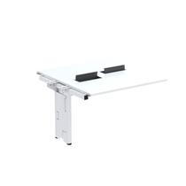Complemento de Mesa Plataforma para Coworking para 2 Pessoas 150x140 150cm Industrial Branco