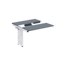 Complemento de Mesa Plataforma para Coworking para 2 Pessoas 150x140 150cm Industrial Grafito E Branco Complemento de Mesa Plataforma para Coworking para 2 Pessoas 150x140 150cm Industrial Grafito E Branco