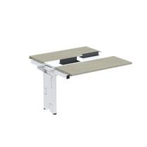 Complemento de Mesa Plataforma para Coworking para 2 Pessoas 150x140 150cm Industrial Nogueira Casablanca E Branco Complemento de Mesa Plataforma para Coworking para 2 Pessoas 150x140 150cm Industrial Nogueira Casablanca E Branco