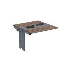 Complemento de Mesa Plataforma para Coworking para 2 Pessoas 150x140 150cm Industrial Walnut E Grafito Complemento de Mesa Plataforma para Coworking para 2 Pessoas 150x140 150cm Industrial Walnut E Grafito