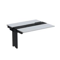 Complemento de Mesa Plataforma para Coworking para 2 Pessoas 160x120 160cm Industrial Cinza E Preto Complemento de Mesa Plataforma para Coworking para 2 Pessoas 160x120 160cm Industrial Cinza E Preto