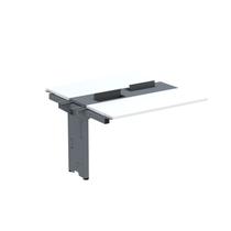 Complemento de Mesa Plataforma para Coworking para 2 Pessoas 160x140 160cm Industrial Branco E Grafito Complemento de Mesa Plataforma para Coworking para 2 Pessoas 160x140 160cm Industrial Branco E Grafito