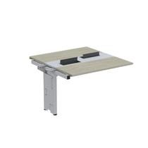 Complemento de Mesa Plataforma para Coworking para 2 Pessoas 160x140 160cm Industrial Nogueira Casablanca E Cinza