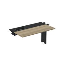 Complemento de Plataforma Corporativa 120x792 Cplpsc120 120cm Industrial Noce Naturalle E Preto