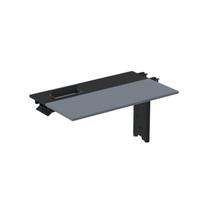 Complemento de Plataforma Corporativa 130x792 Cplpsc130 130cm Industrial Grafito E Preto