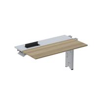 Complemento de Plataforma Corporativa 160x792 Cplpsc160 160cm Industrial Noce Naturalle E Cinza