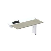 Complemento de Plataforma Corporativa 160x792 Cplpsc160 160cm Industrial Nogueira Casablanca E Branco