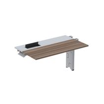 Complemento de Plataforma Corporativa 160x792 Cplpsc160 160cm Industrial Walnut E Cinza Complemento de Plataforma Corporativa 160x792 Cplpsc160 160cm Industrial Walnut E Cinza