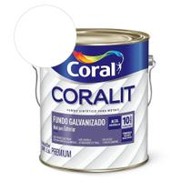 Complemento Esmalte Coralit Fundo Galvanizado Fosco Branco 3.6l Coral