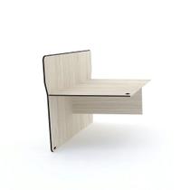 Complemento Estação De Atendimento Dupla Maxxi Pandin 1,20 M Casablanca e Preto