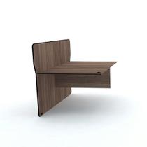 Complemento Estação De Atendimento Dupla Maxxi Pandin 1,20 M Walnut e Preto