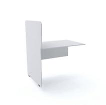 Complemento Estação De Atendimento Simples Maxxi Pandin 1,20 M Cinza Cristal