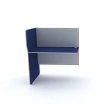 Complemento Estação Telemarketing Simples Maxxi Pandin 1,20 M Azul e Cinza