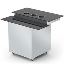 Complemento para Pratos e Talheres New Buffet CPTNBR Inox - Refrimate Complemento para Pratos e Talheres New Buffet CPTNBR Inox - Refrimate