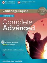Complete advanced sb with answers with cd-rom - 2nd ed - CAMBRIDGE UNIVERSITY