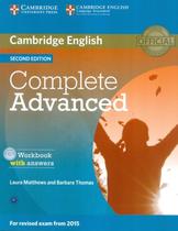 Complete advanced wb with answers and audio cd - 2nd ed - CAMBRIDGE UNIVERSITY
