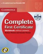Complete first certificate - workbook without answer with audio cd