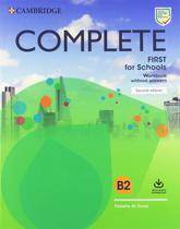 Complete first for schools - wb w/o ans w/online cd - 2ed