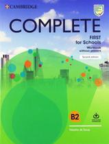 Complete First For Schools Workbook Without Answers With Audio Download 2Nd Ed - CAMBRIDGE UNIVERSITY Complete First For Schools Workbook Without Answers With Audio Download 2Nd Ed - CAMBRIDGE UNIVERSITY