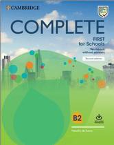 Complete first schools - workbook without answers and with audio download - CAMBRIDGE UNIVERSITY PRESS DO BRASIL