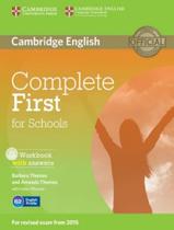 Complete First Workbook With Answers With Audio Cd 1St Ed - CAMBRIDGE UNIVERSITY