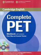 Complete Pet Workbook With Answers And Audio Cd - CAMBRIDGE UNIVERSITY