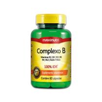 Complexo B 100% Idr 60 Cápsulas 470mg Maxinutri Complexo B 100% Idr 60 Cápsulas 470mg Maxinutri