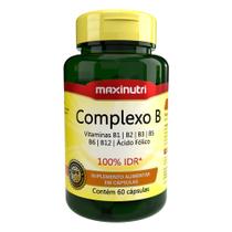 Complexo B 100% IDR com 60 Cápsulas Maxinutri Complexo B 100% IDR com 60 Cápsulas Maxinutri