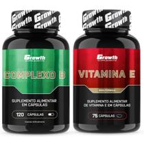 Complexo B 120 Caps + Vitamina E 75 Caps Growth Supplements